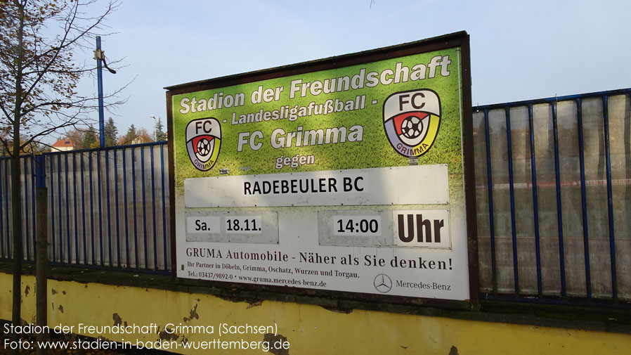 Grimma, Stadion der Freundschaft